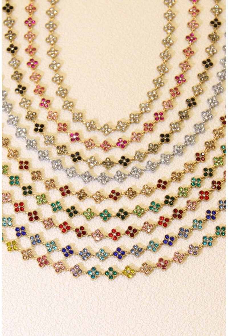 Collier Princesse Ras-du-Cou vert