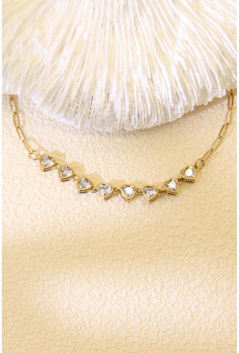 Bracelet Boucle Strass Doré