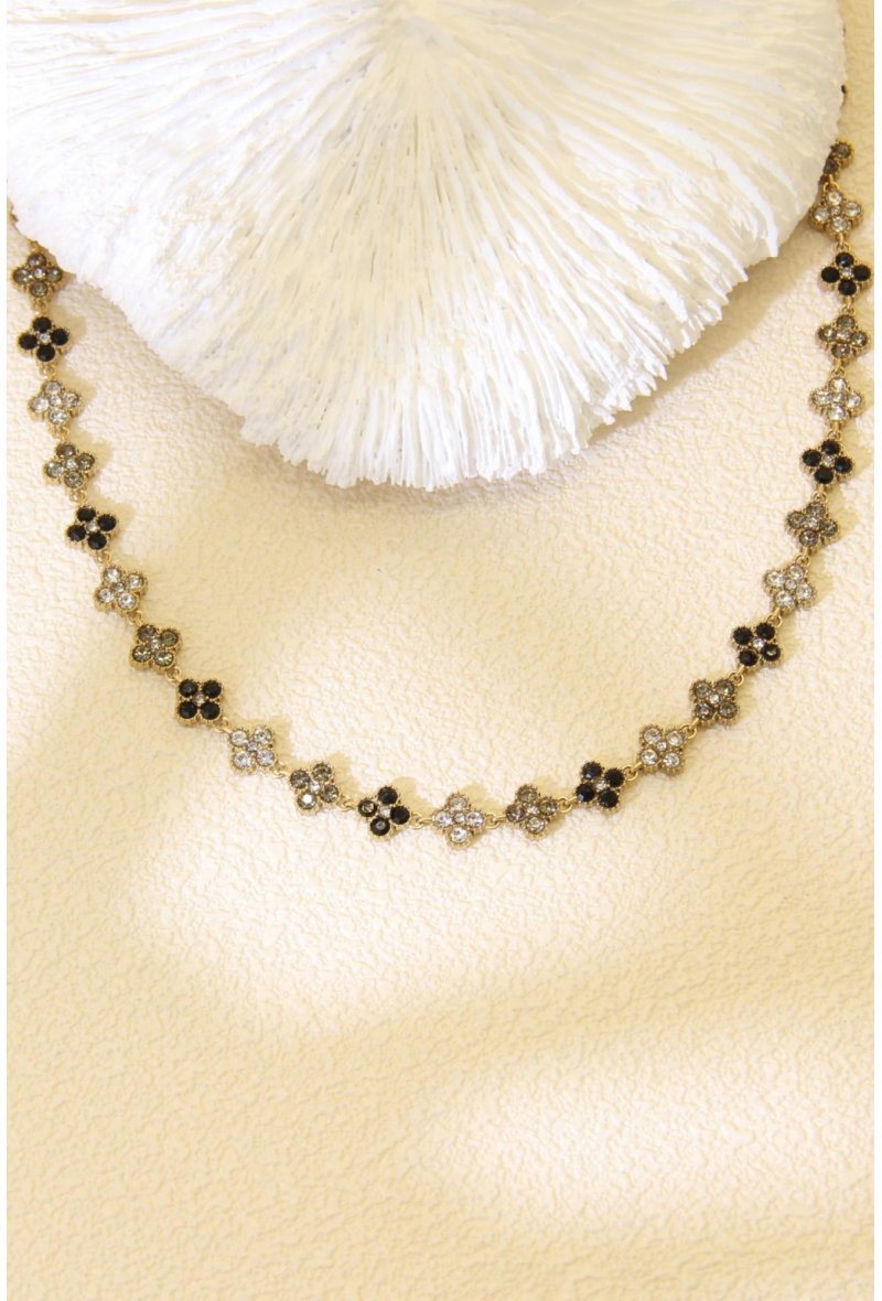 Collier Princesse Ras-du-Cou noir & blanc