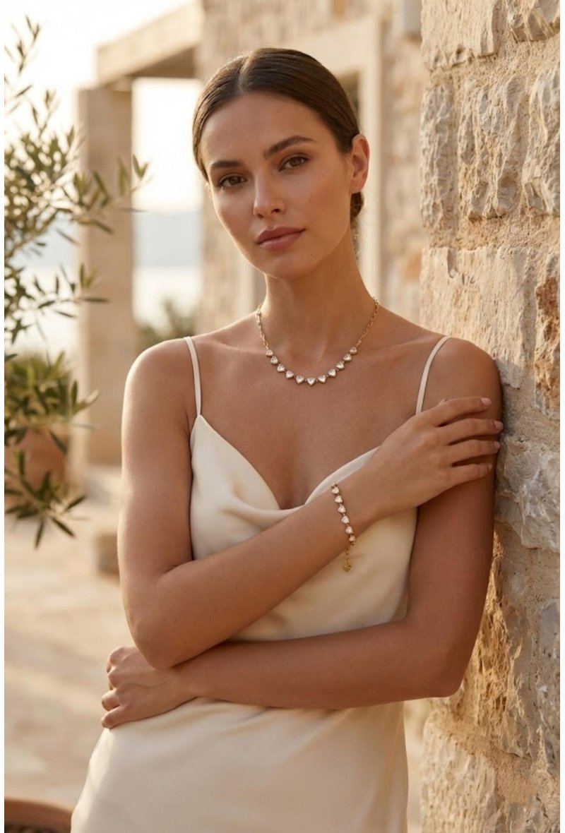 Bracelet Boucle Strass Doré