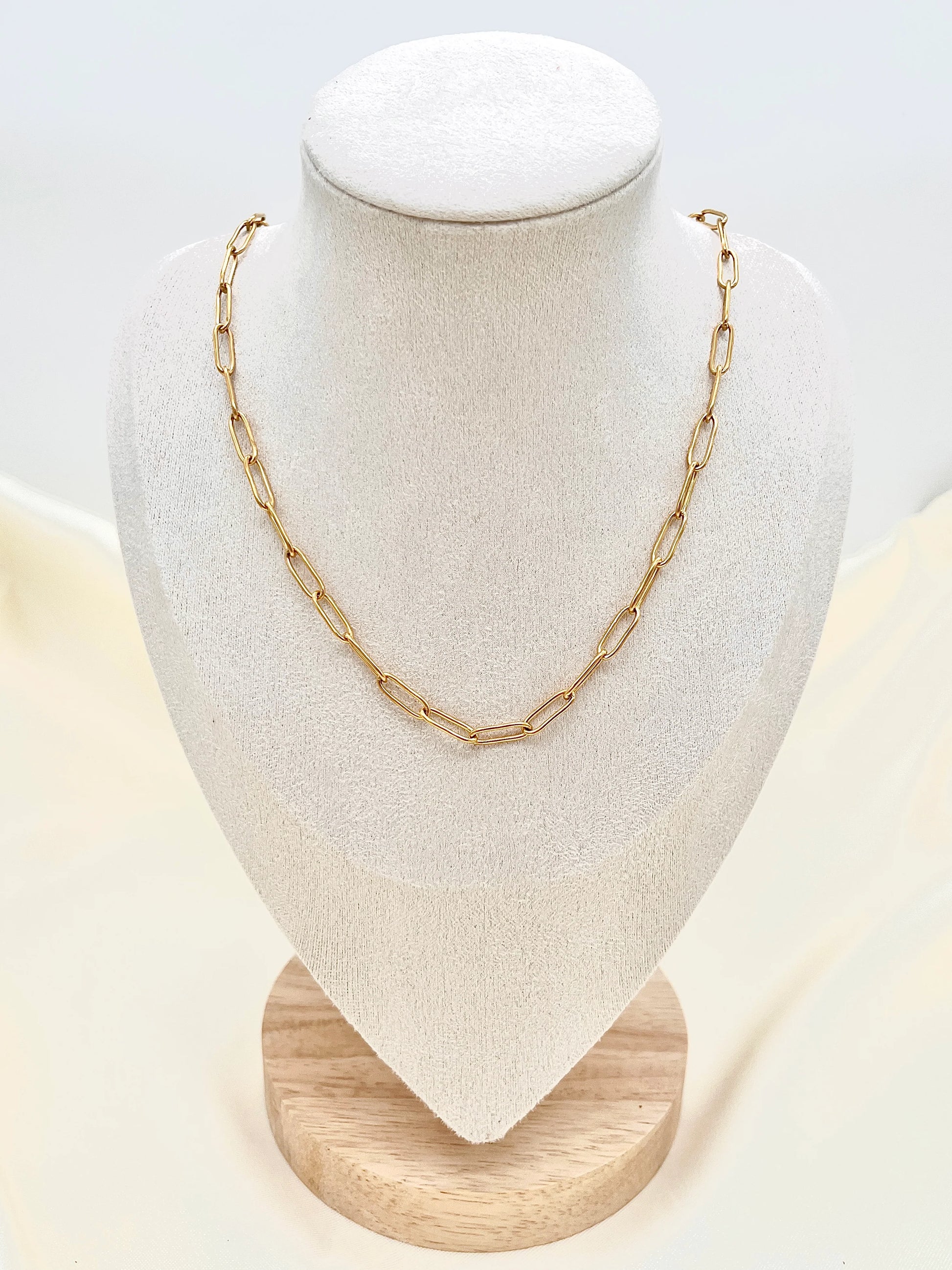 Collier Doré Chaîne Maille à Breloques