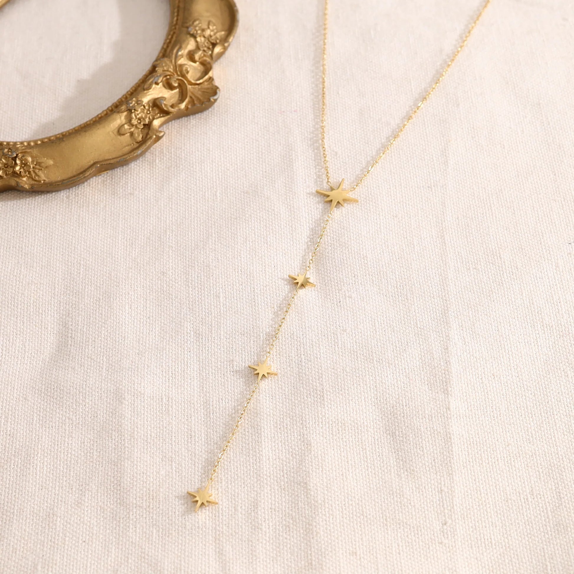 Collier Y Dorée Etoiles